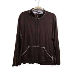 Chicos Zenergy Zip-Up Jacket Nylon Blend Casual Style With Pockets S